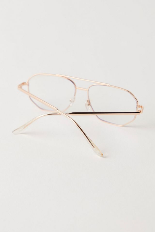 Lunettes de soleil aviateur anti-lumière bleue Peter Retro #3