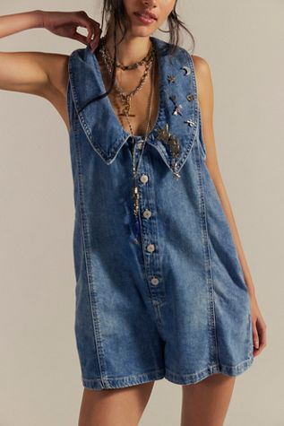 OneTeaspoon Dukes Low-Waist Denim Shorts