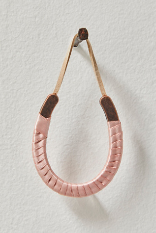 Mini Wrapped Horseshoe Ornament Top At Free People In Ballet Pink Ribbon