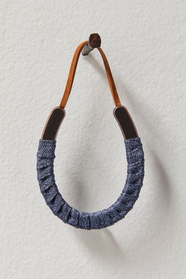 Mini Wrapped Horseshoe Ornament #1