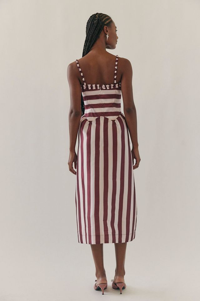 Damson Madder Rachel Ruffle Midi Dress #1