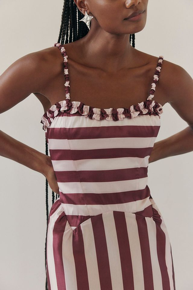 Damson Madder Rachel Ruffle Midi Dress #2