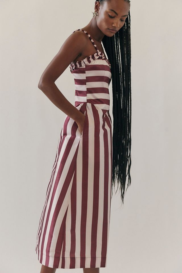 Damson Madder Rachel Ruffle Midi Dress #3
