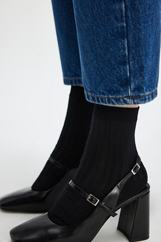 Le Bon Her Socks By Le Bon Shoppe At Free People In Black