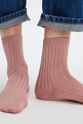 Le Bon Her Socks By Le Bon Shoppe At Free People In Desert Rose