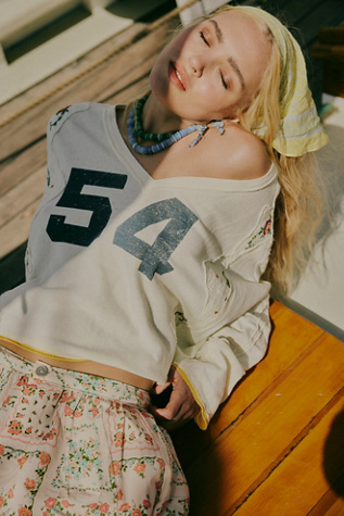 We The Free Allie Tee en Combo Ivoire, pour femme taille: XL chez Free People
