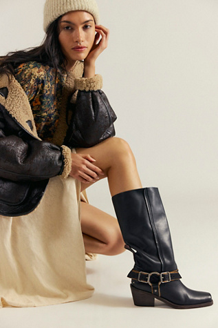 We The Free Denver Double Buckle Boots at Free People in Black, Size: US 7.5