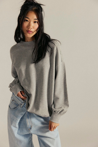 We The Free Palm Springs Pullover at Free People in Grey, Size: L