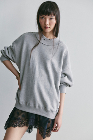 We The Free Palm Springs Pullover at Free People in Heather Grey, Size: XS