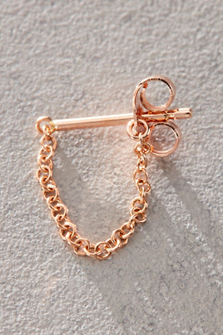 Chain Wrap Stud Earring