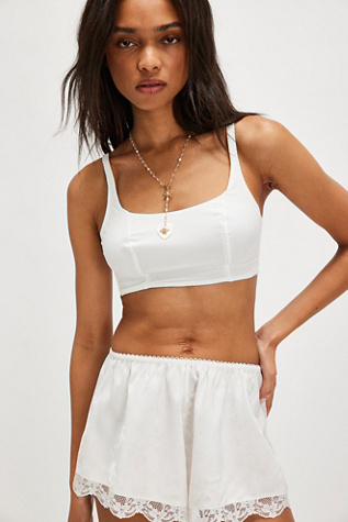 Alter Ego Cropped Cami By Intimately At Free People In Ivory, Size: Small