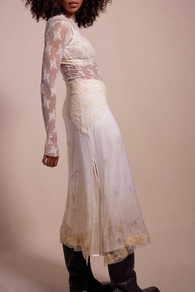 Nigel Preston Hand-Painted Column Maxi Skirt #2