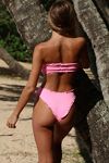 Stone Fox Swim Cleo Smocked Bandeau Bikini Top