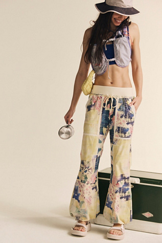 Cascade Cool Climber Printed Pants by FP Movement at Free People, Bali Patchwork - Jade Combo, XS