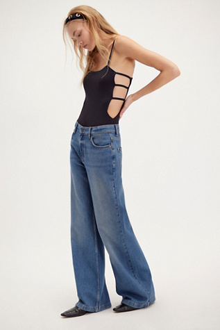 On My Side Bodysuit By Intimately At Free People In Black, Size: XS