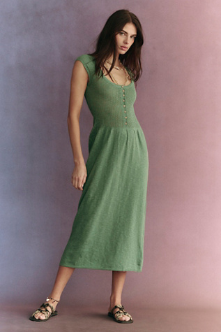 Mirabelle Midi By free-est At Free People In Green Eyes, Size: Small