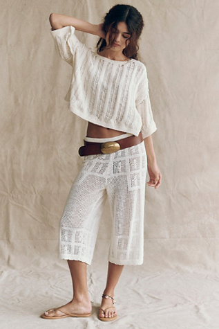 Keya Sweater Pullover by free-est at Free People in White, Size: S