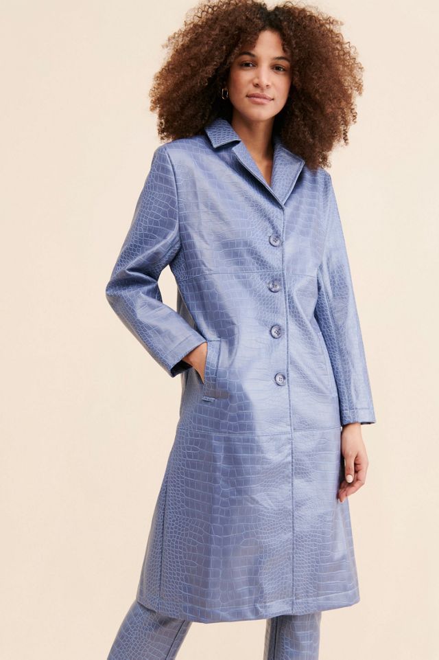 Hosbjerg Irah Vegan Leather Croc Coat #3
