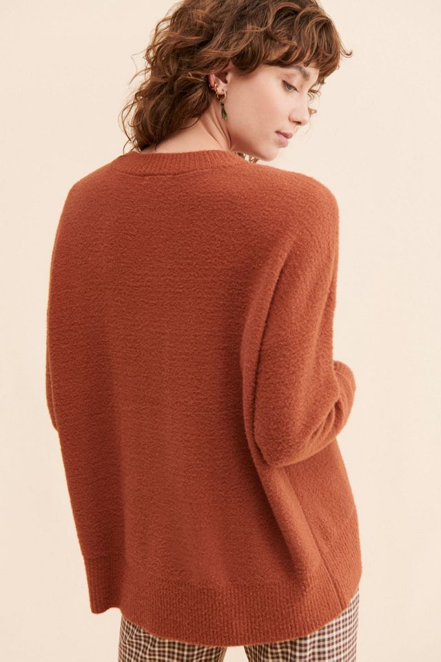 Theo & Spence Fuzzy Crew Neck Pullover #1