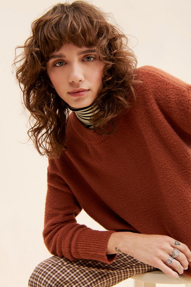 Theo & Spence Fuzzy Crew Neck Pullover #2