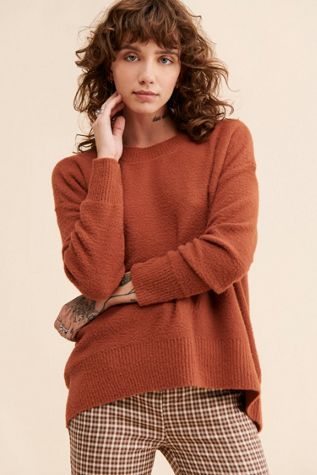 Theo & Spence Fuzzy Crew Neck Pullover