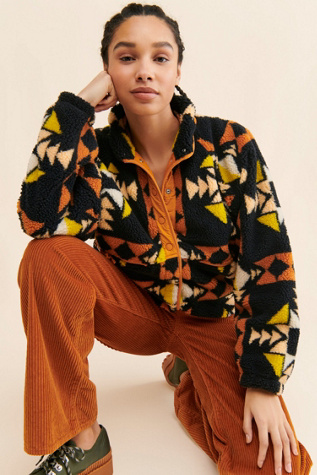 Hit The Slopes Printed Fleece Jacket