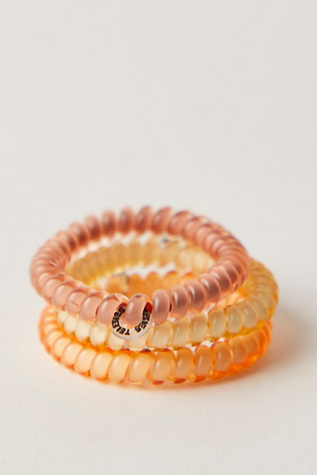 Pack de Petits Élastiques à Cheveux en Spirale Teleties en Pour L'amour Des Nuances Nude, pour femme chez Free People