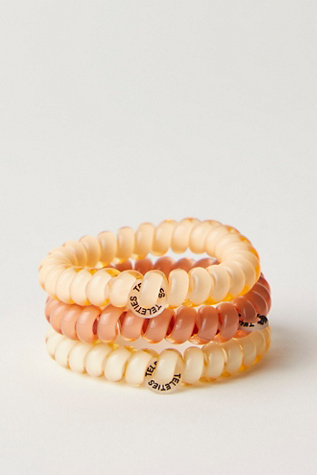 Teleties Large Coil Hair Tie Pack en Pour L'amour Des Nuances Nude, pour femme chez Free People