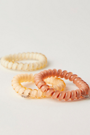 Женские аксессуары для волос Teleties Large Coil Hair Tie Pack, цвет: For The Love Of Nudes — фото 2