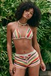 It's Now Cool The Printed Crochet Triangle Bikini Top