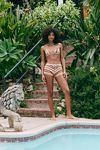 It's Now Cool The Printed Crochet Triangle Bikini Top