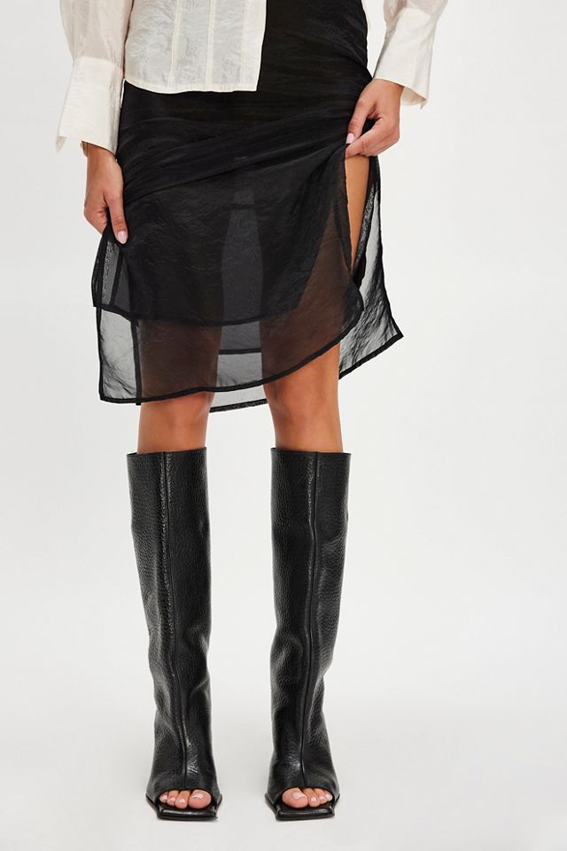 Miista Salima Peep Toe Boots #1