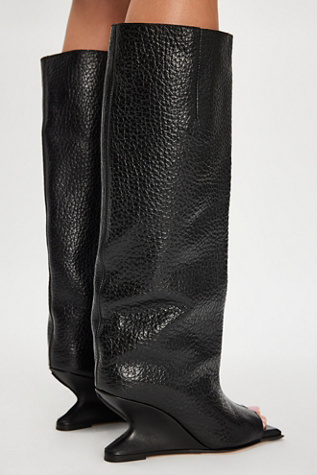 Miista Salima Peep Toe Boots