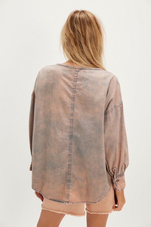 ☆Free People フリーピープル デニムプルオーバー☆ Free People x We The Free Jude Denim Pullover In Vintage