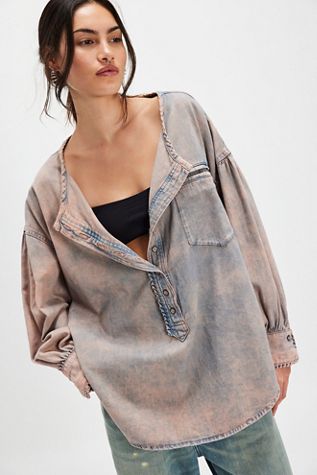 We The Free Denim Dreaming Pullover