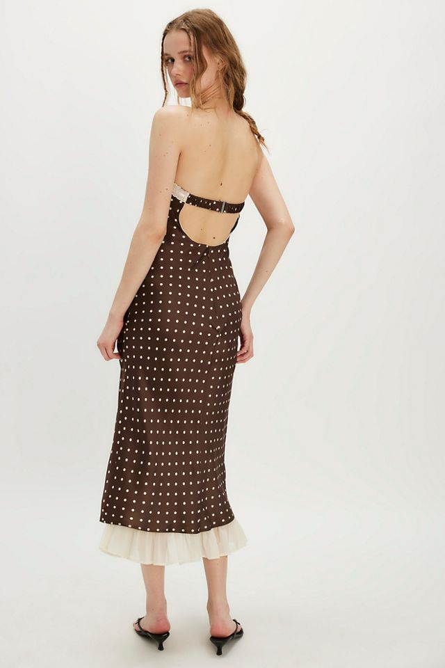knee length dresses for ladies Daisy Ruffle Midi Dress by Mac Duggal main image 1