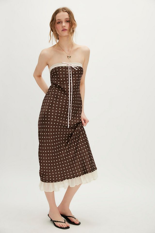 knee length dresses for ladies For Love and Lemons Daisy Mae Midi Dress main image 1
