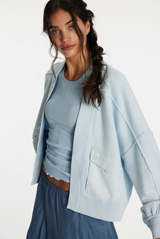 We The Free Lou Day Cardi At Free People In Ice Melt, Size: Large