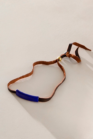 Michelle DaRin Copper And Leather Bracelet
