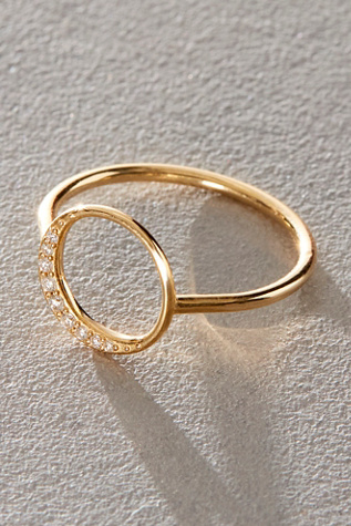 Bague en croissant de lune diamant BaYou