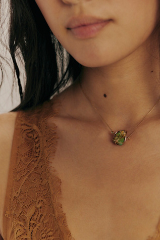 BaYou Single Turquoise and Diamond Necklace