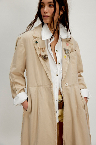 We The Free Magic Hour Duster Jacket At Free People In Morning Oat, Size: Large