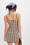 For Love & Lemons Gingham Knit Mini Dress