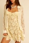 For Love & Lemons Coco Lace Sleeveless Mini Dress