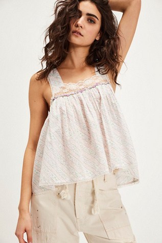 Floral Harmony Top At Free People In Sweet Combo, Size: Large