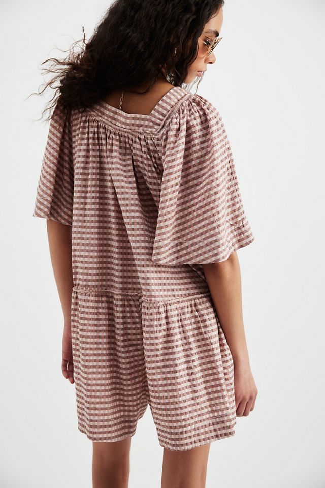 County Line Plaid Romper #1