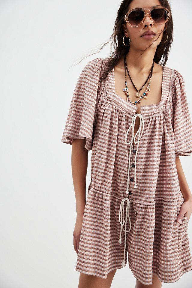 County Line Plaid Romper #2