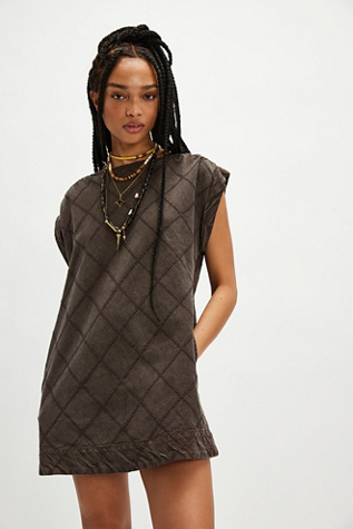 River Mini Dress at Free People in Coffee Bean, Size: Small