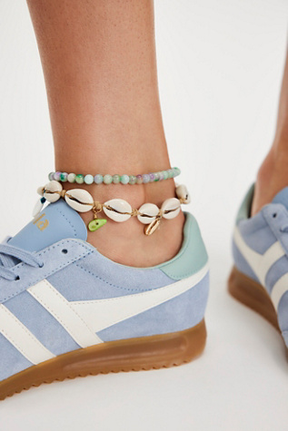 Ariana Ost Stella Shell Anklet at Free People in Blue