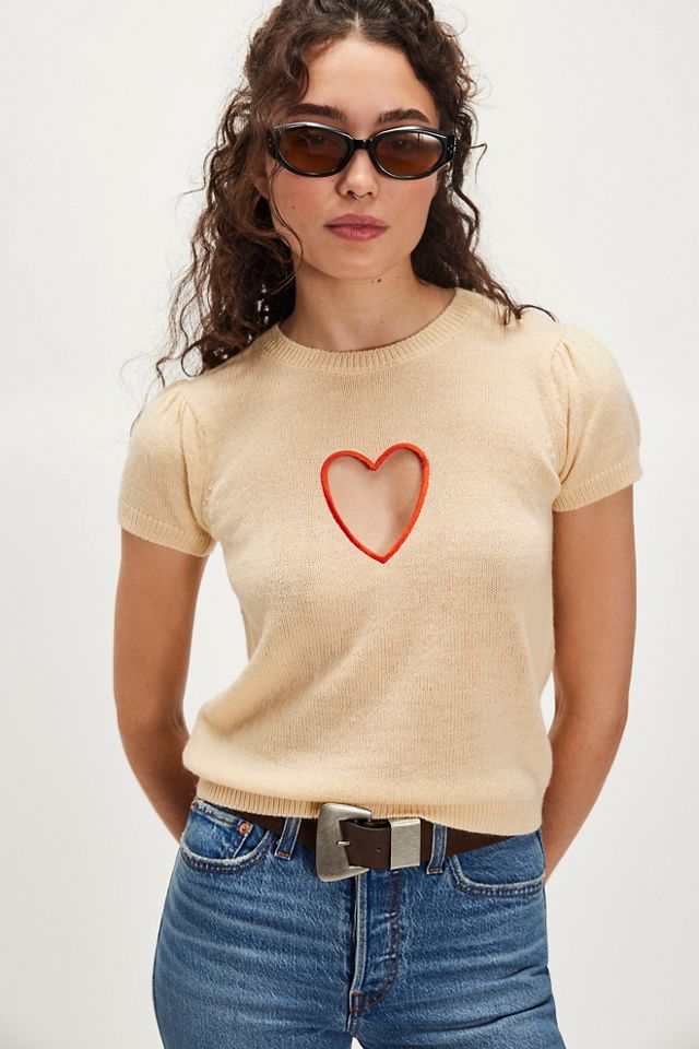 Stoned Immaculate Heart Of Gold Sweater Top #2